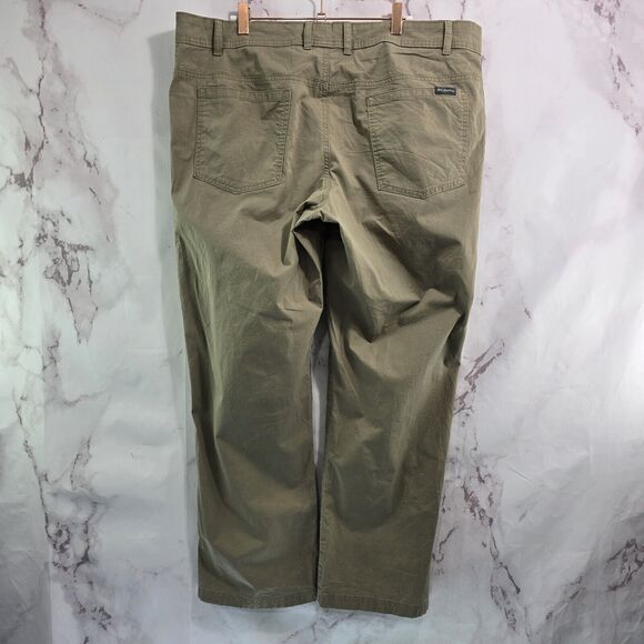 Columbia Pants Mens 40 X 30 Khaki Tan Canvas Straight Chino Regular Fit Twill - Picture 1 of 12